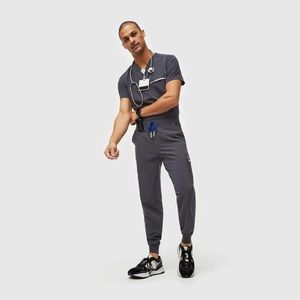 Figs Slim Tansen Scrub Joggers | Charcoal